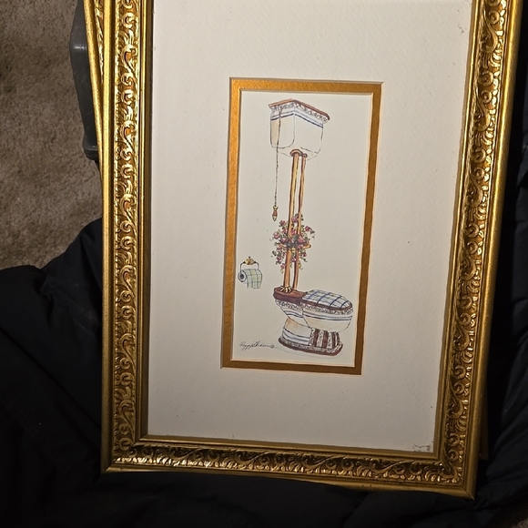 Gold Framed Art Illustration
